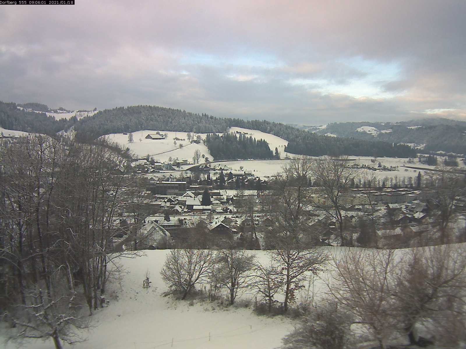 Webcam-Bild: Aussicht vom Dorfberg in Langnau 20210118-090601
