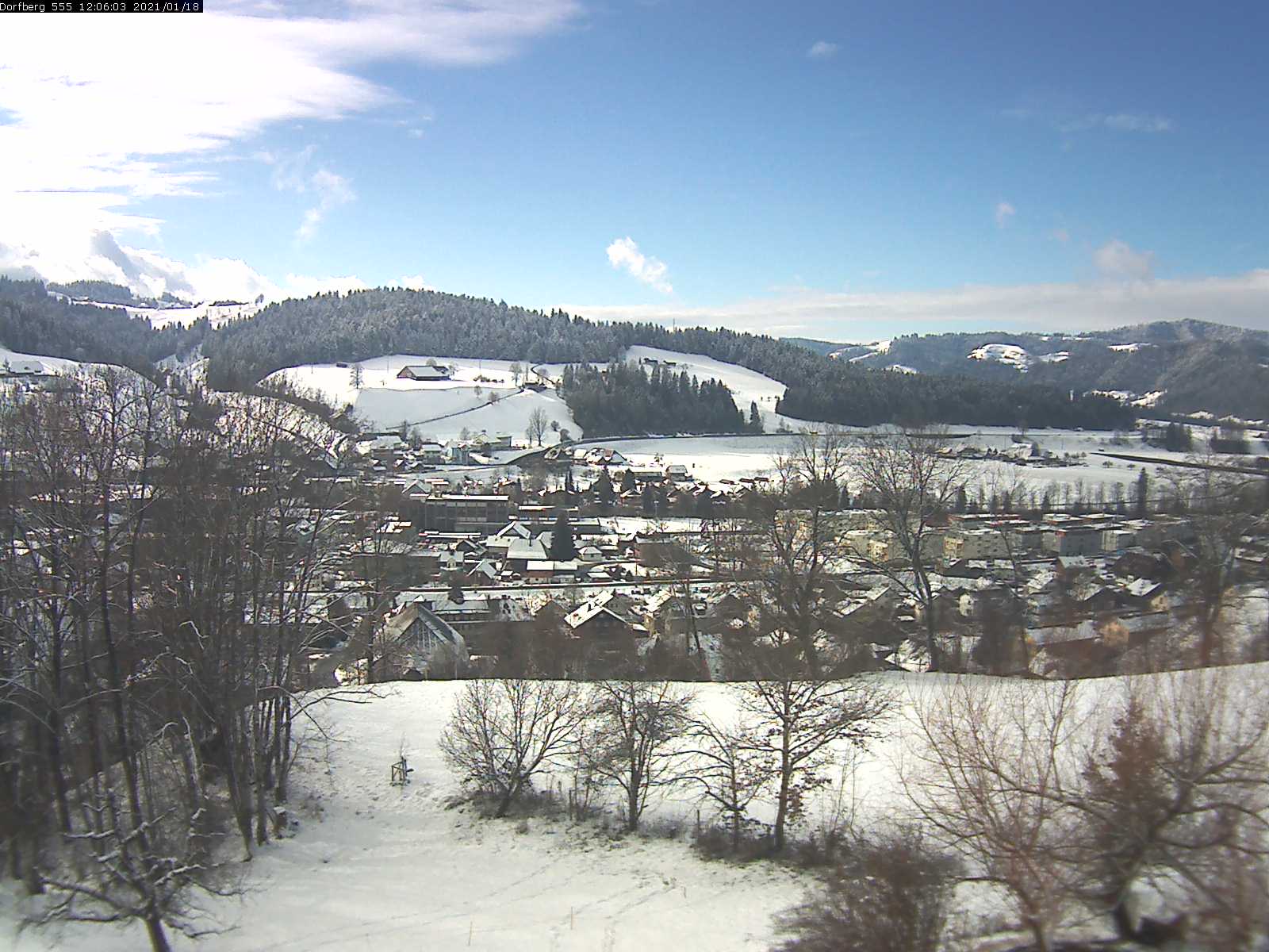 Webcam-Bild: Aussicht vom Dorfberg in Langnau 20210118-120601