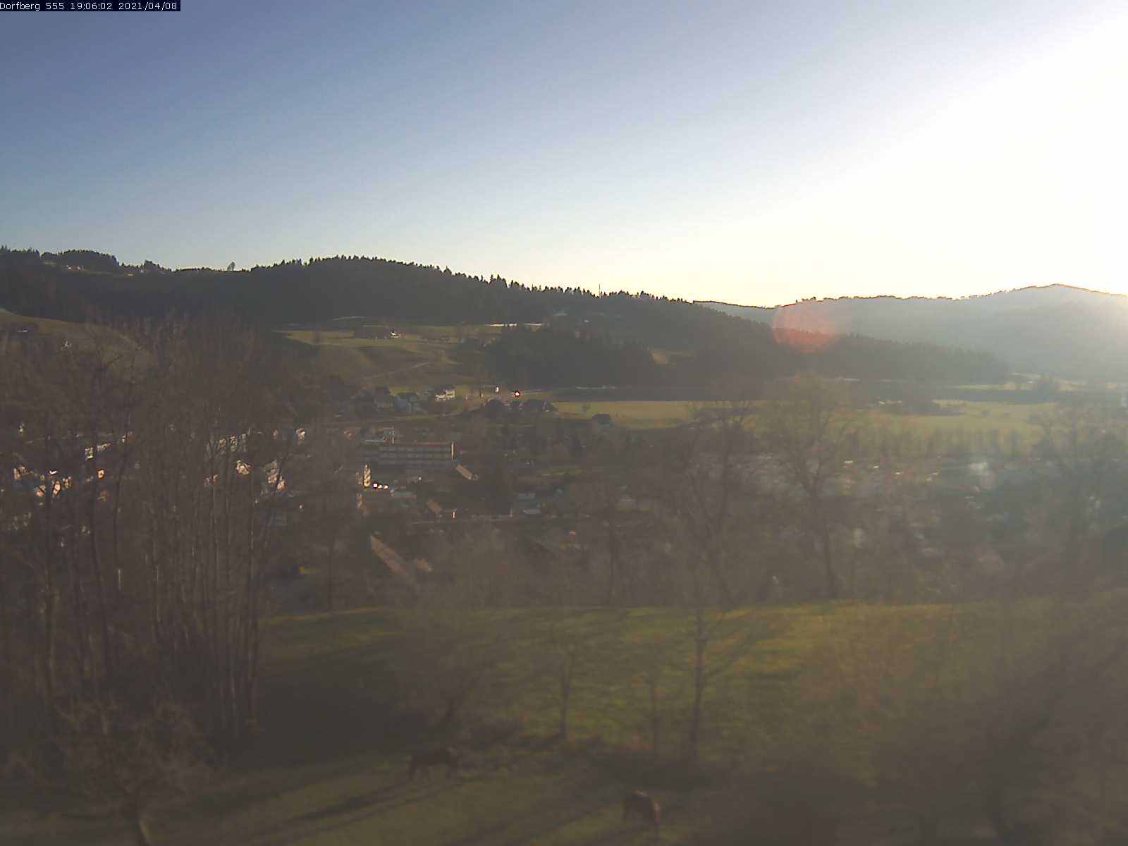 Webcam-Bild: Aussicht vom Dorfberg in Langnau 20210408-190601