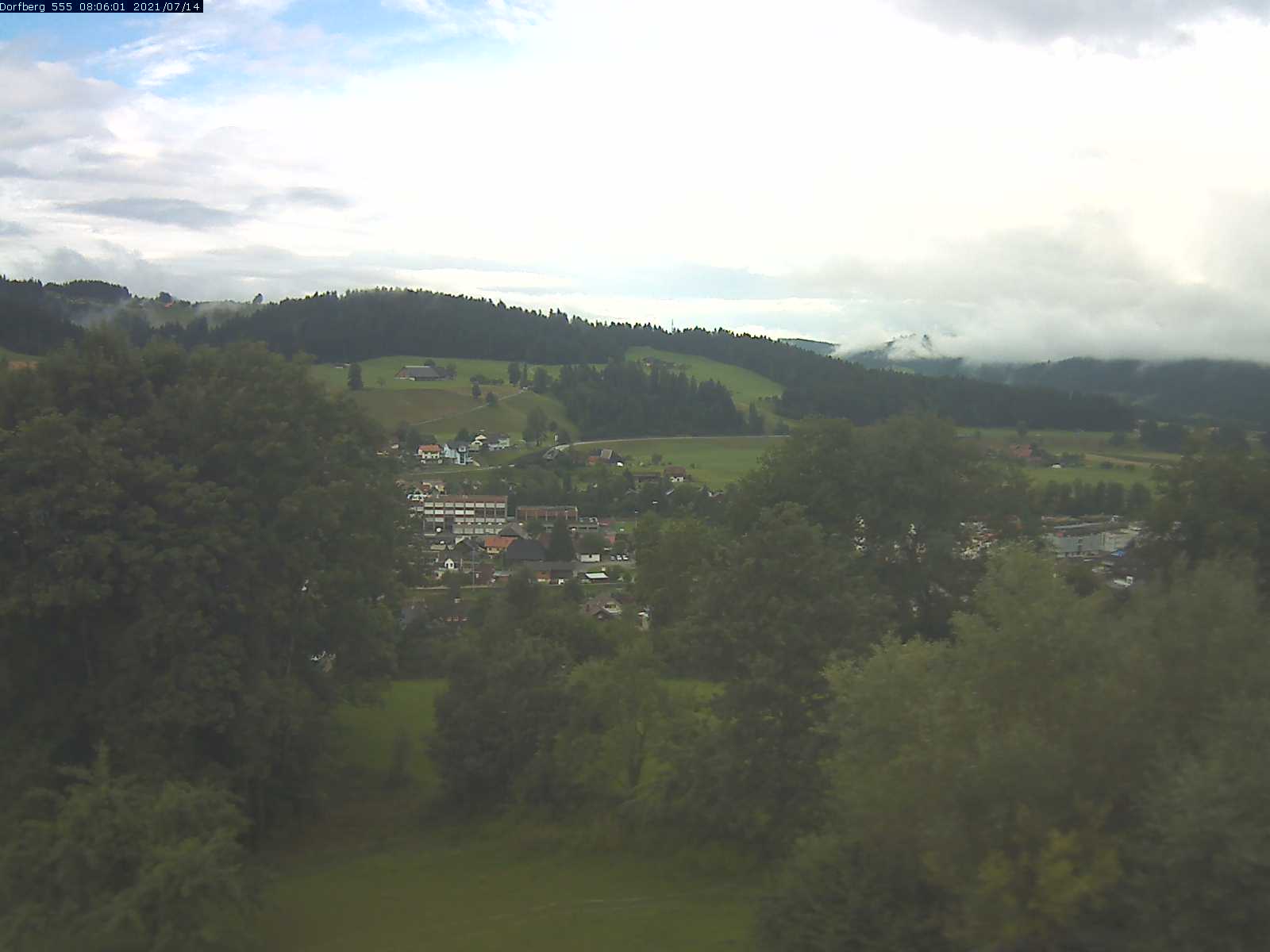 Webcam-Bild: Aussicht vom Dorfberg in Langnau 20210714-080601
