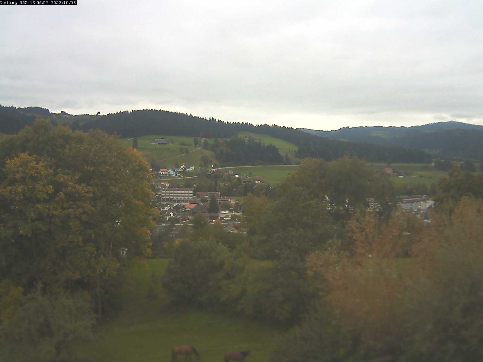 Webcam-Bild: Aussicht vom Dorfberg in Langnau 20221003-190601