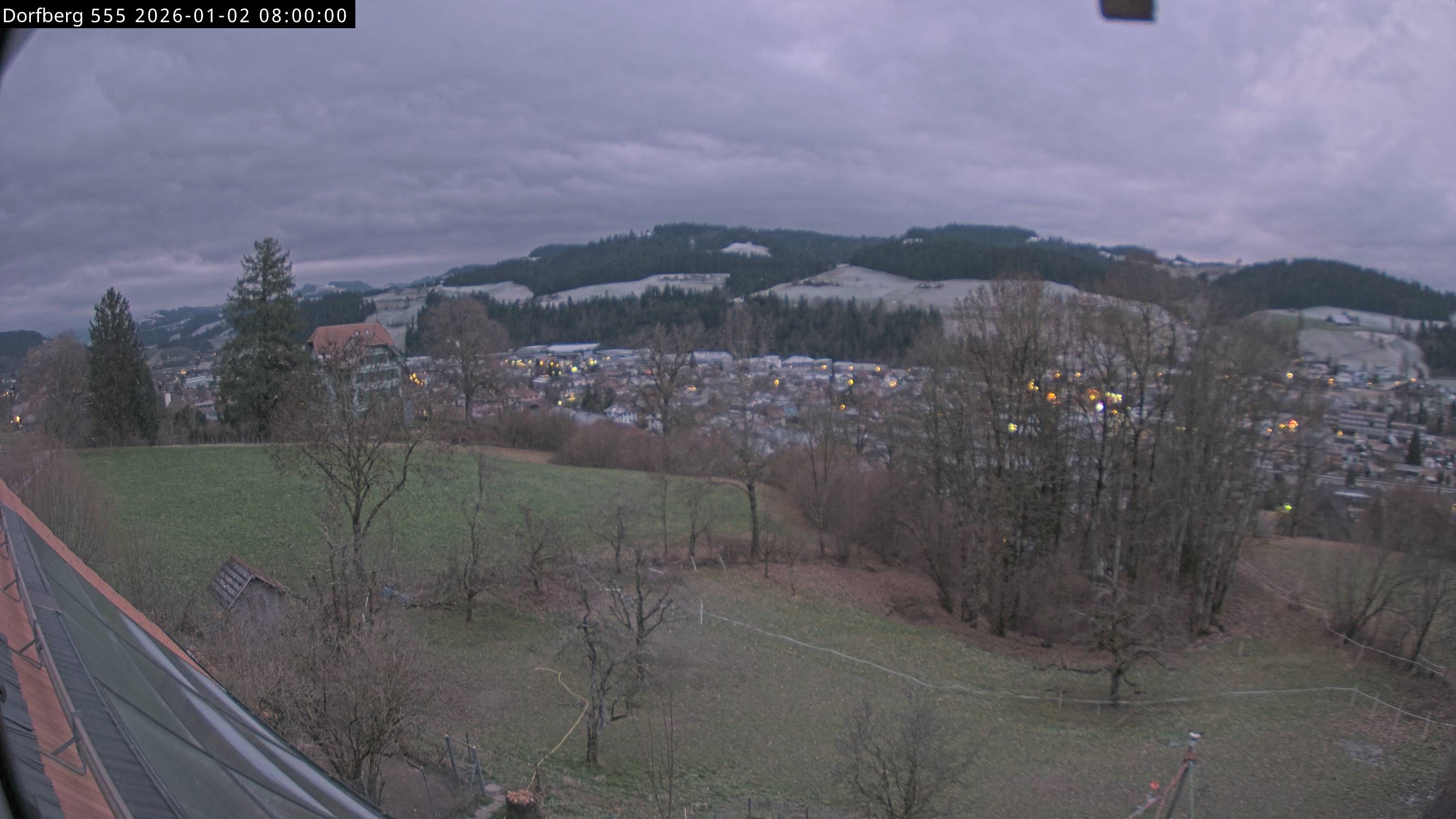 Webcam-Bild: Aussicht vom Dorfberg in Langnau 20260102-080000