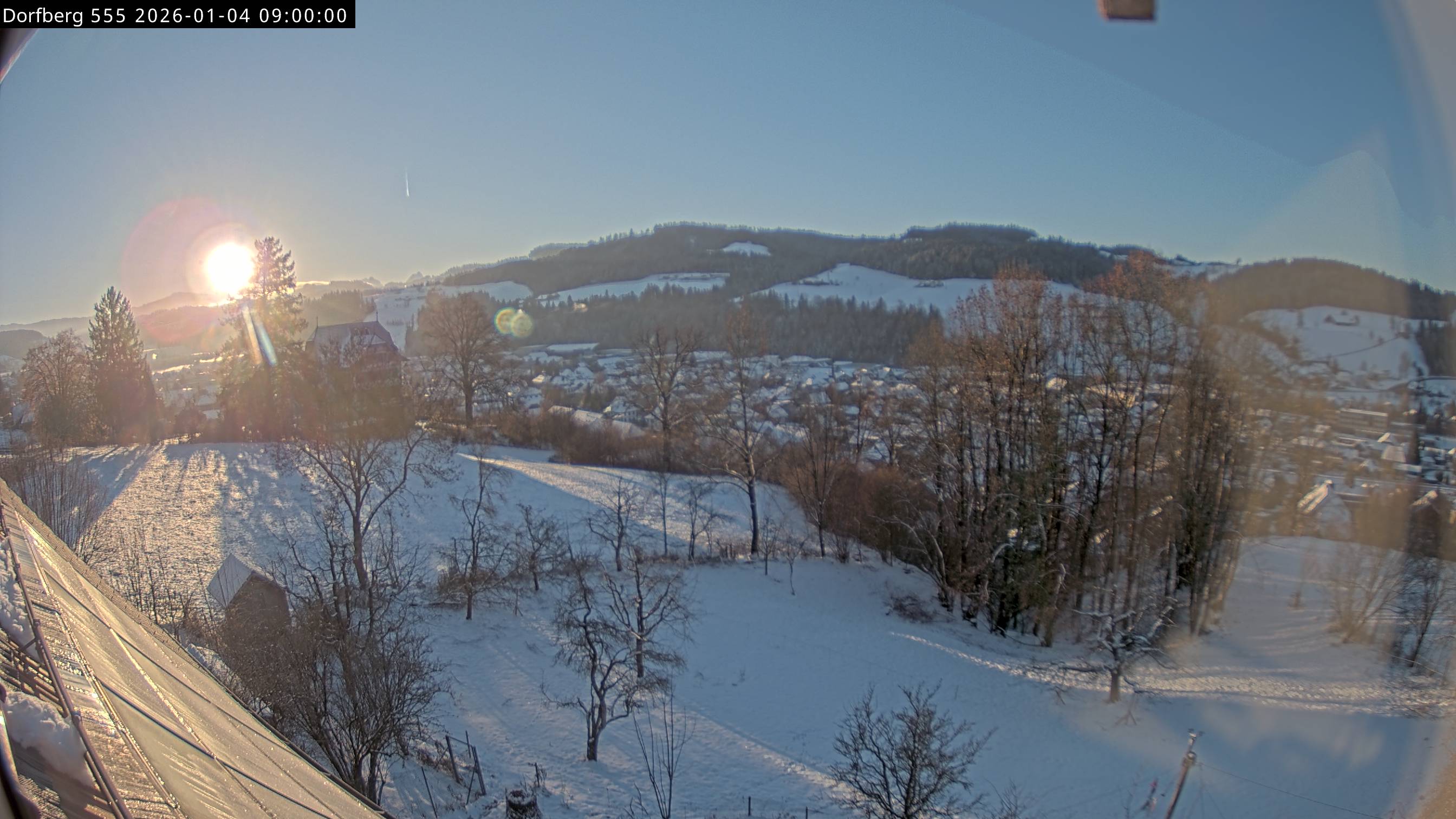 Webcam-Bild: Aussicht vom Dorfberg in Langnau 20260104-090000