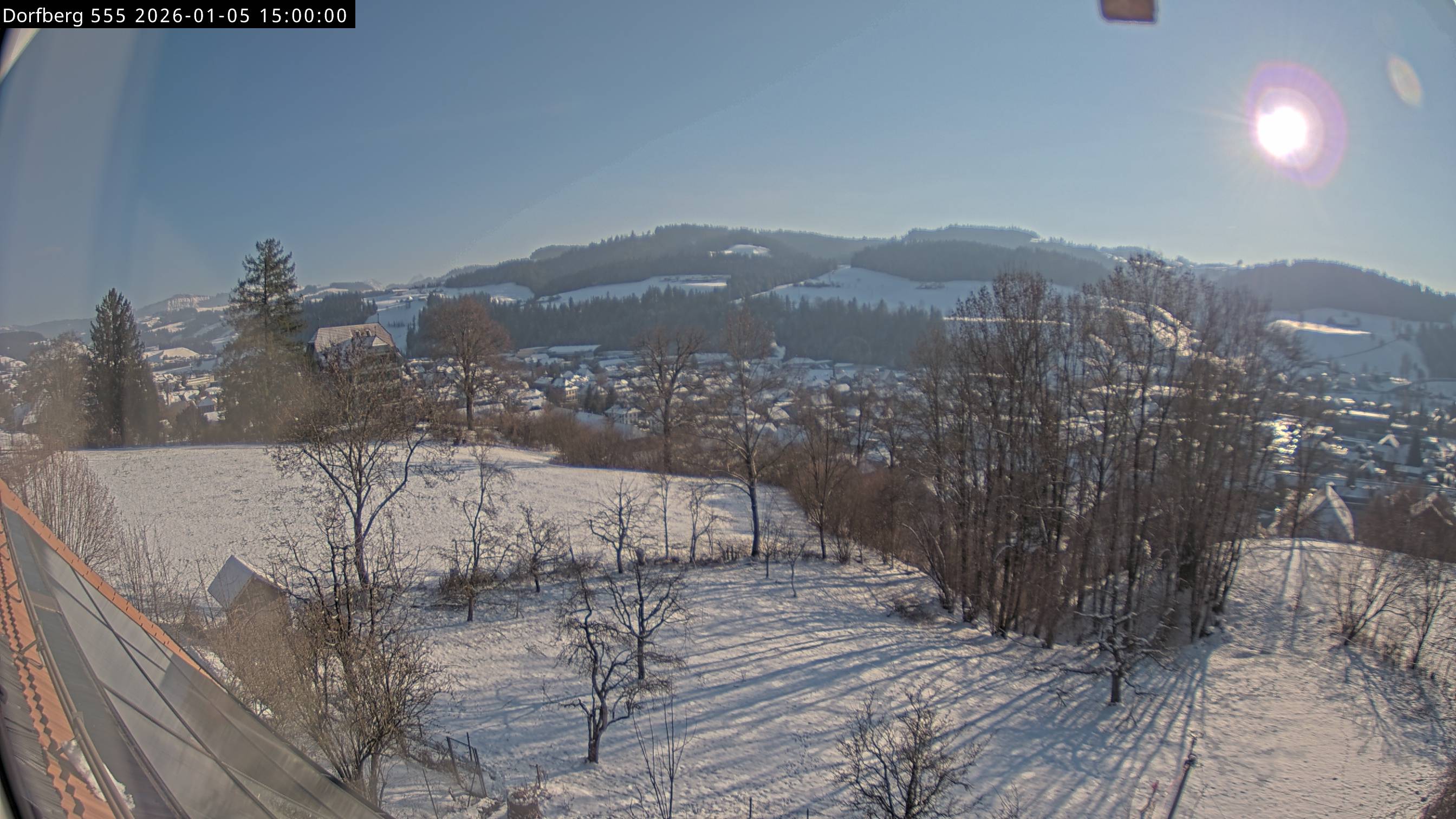 Webcam-Bild: Aussicht vom Dorfberg in Langnau 20260105-150000