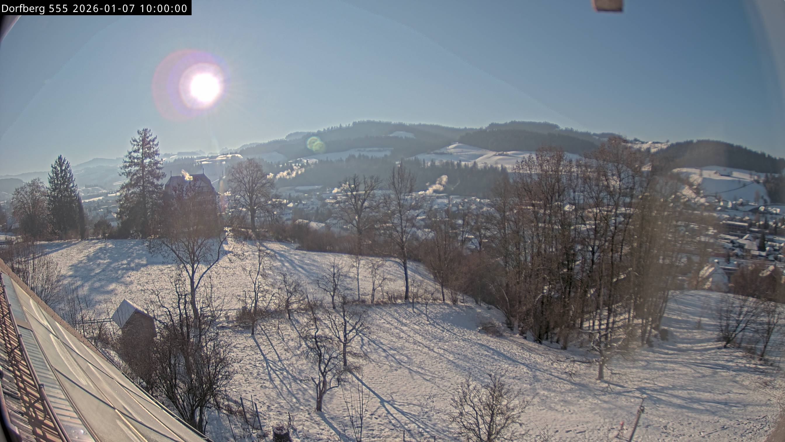 Webcam-Bild: Aussicht vom Dorfberg in Langnau 20260107-100000