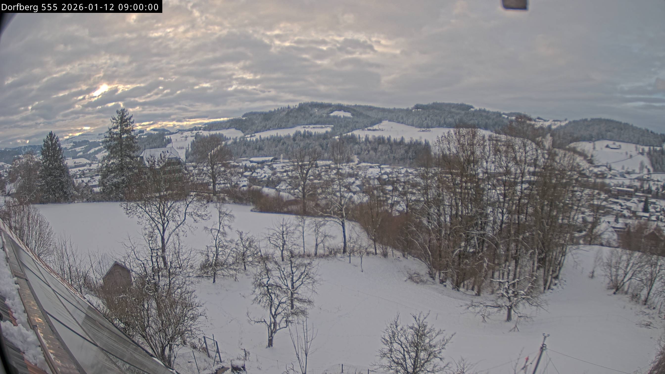 Webcam-Bild: Aussicht vom Dorfberg in Langnau 20260112-090000