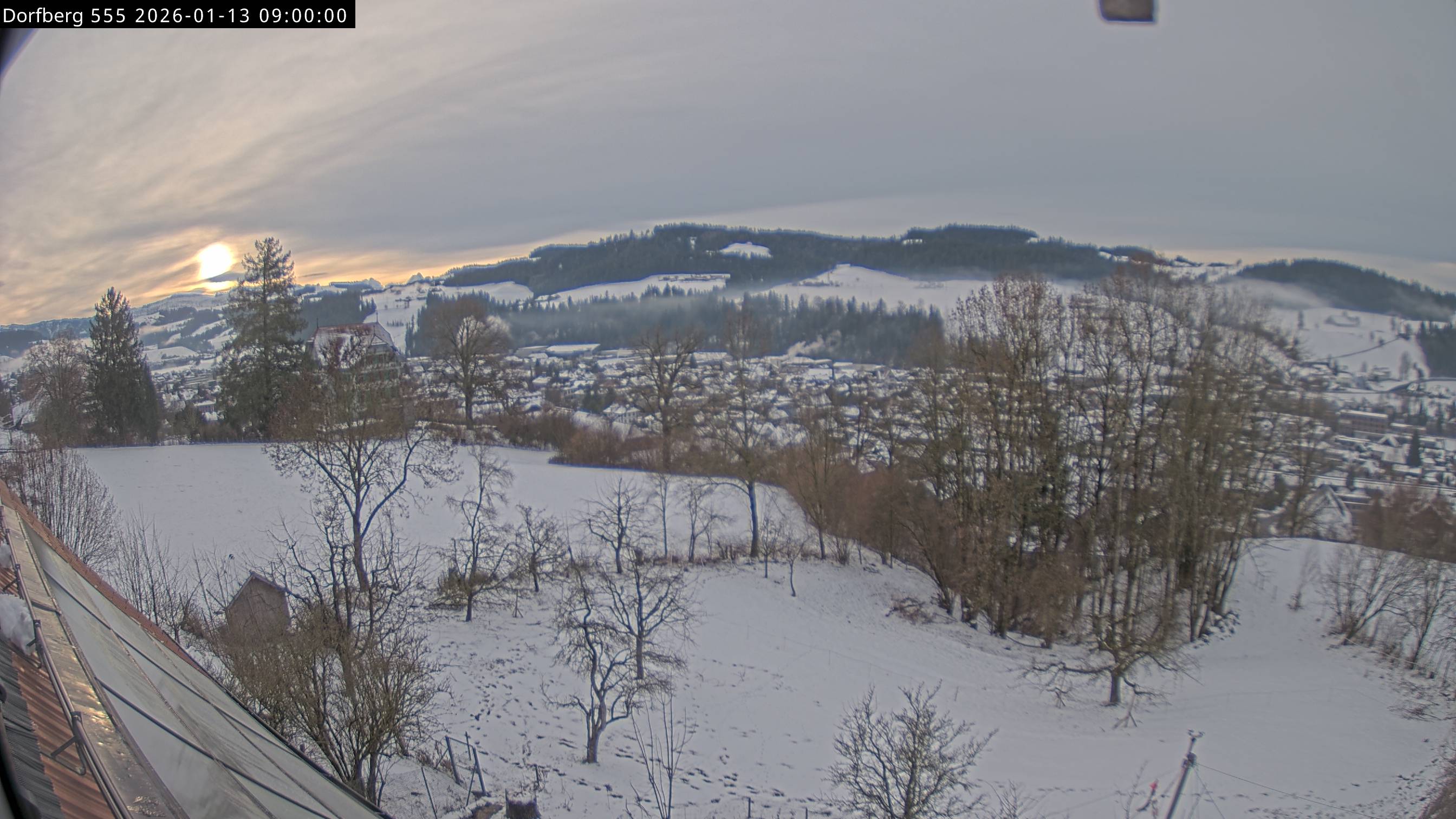 Webcam-Bild: Aussicht vom Dorfberg in Langnau 20260113-090000