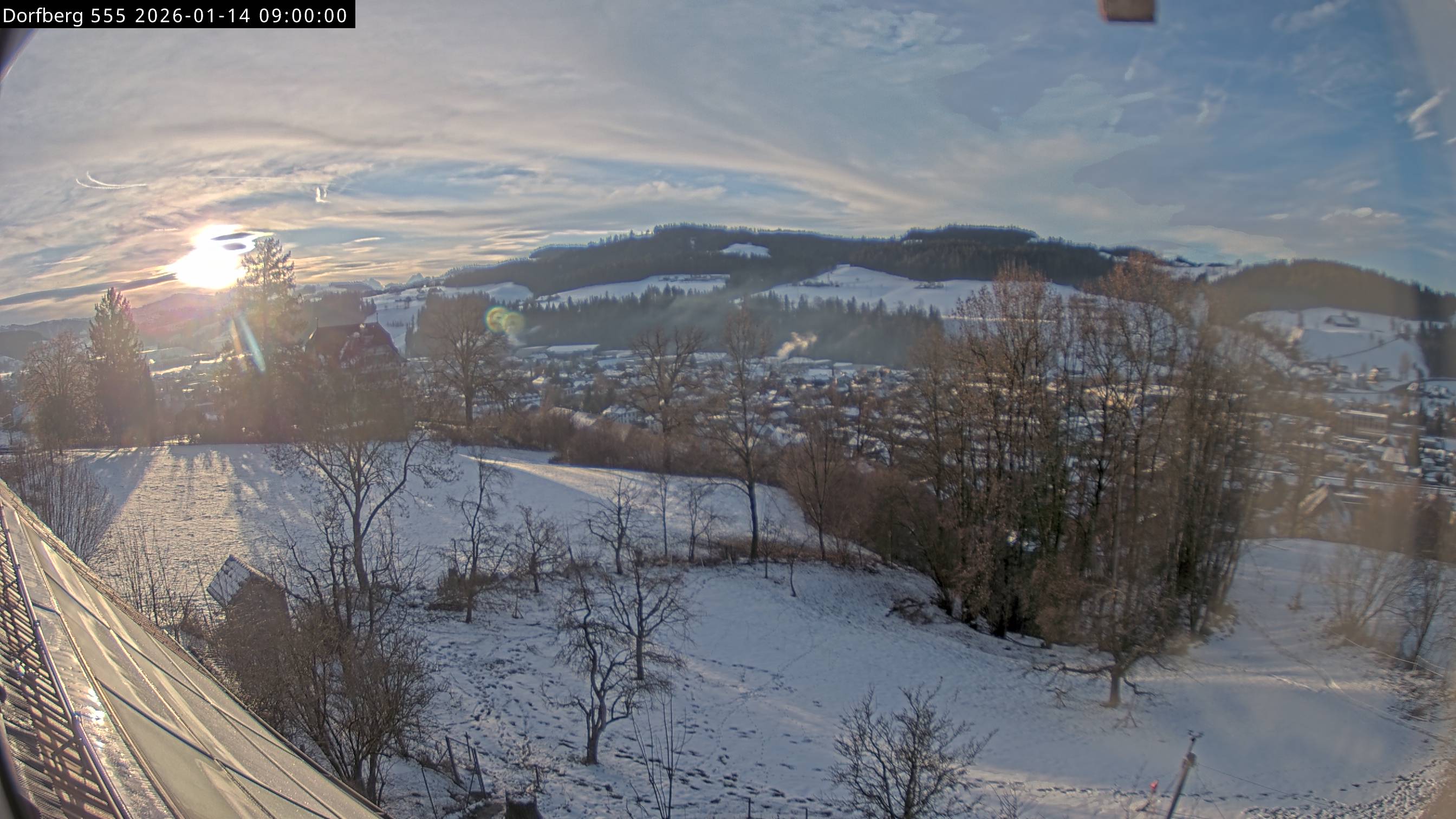 Webcam-Bild: Aussicht vom Dorfberg in Langnau 20260114-090000
