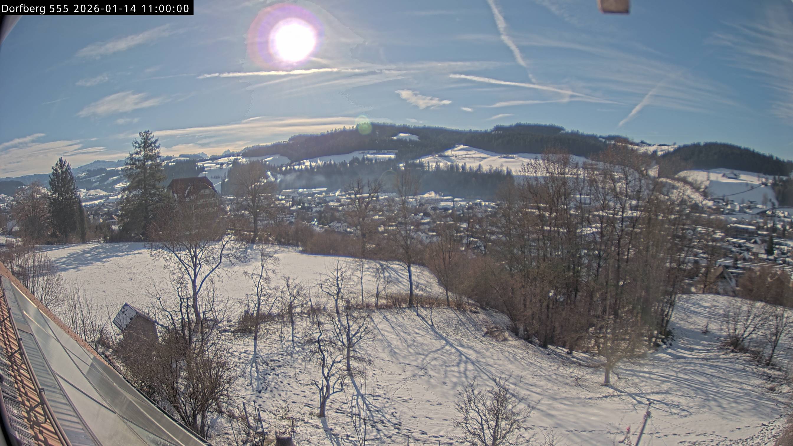 Webcam-Bild: Aussicht vom Dorfberg in Langnau 20260114-110000