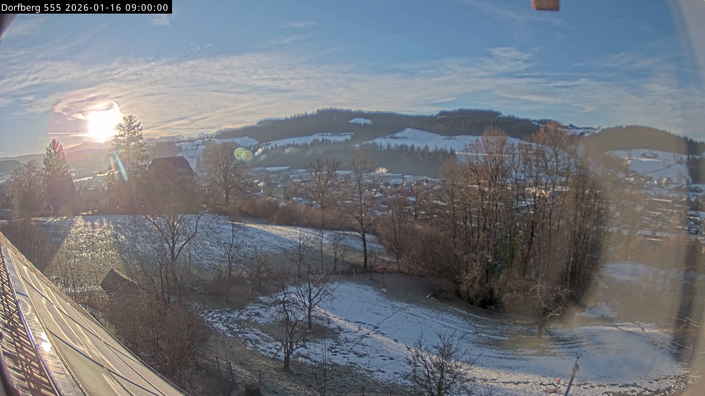 Webcam-Bild: Aussicht vom Dorfberg in Langnau 20260116-090000