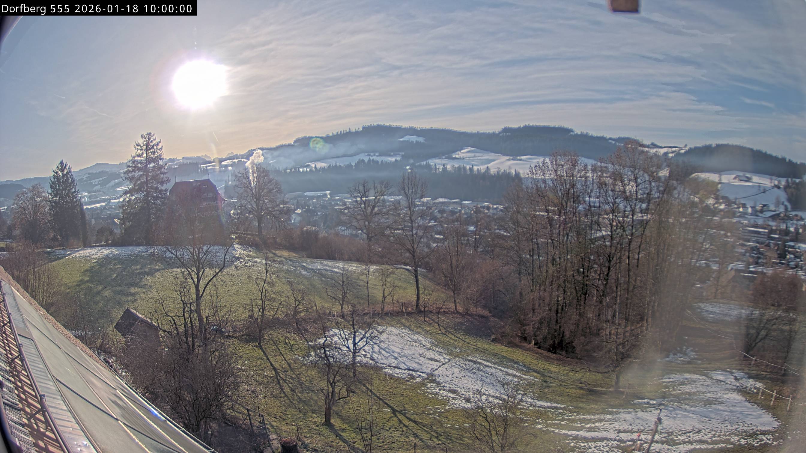 Webcam-Bild: Aussicht vom Dorfberg in Langnau 20260118-100000
