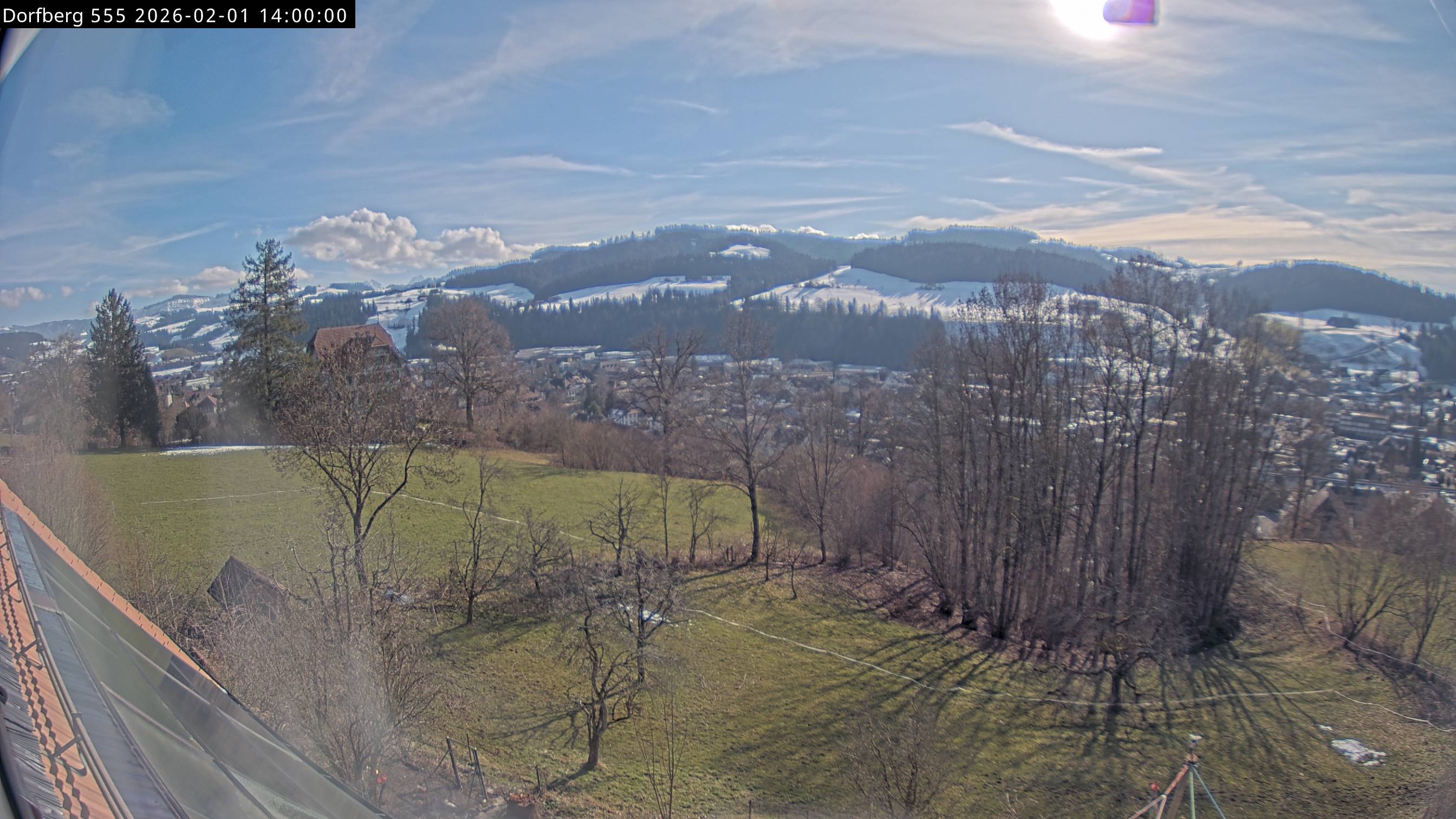 Webcam-Bild: Aussicht vom Dorfberg in Langnau 20260201-140000