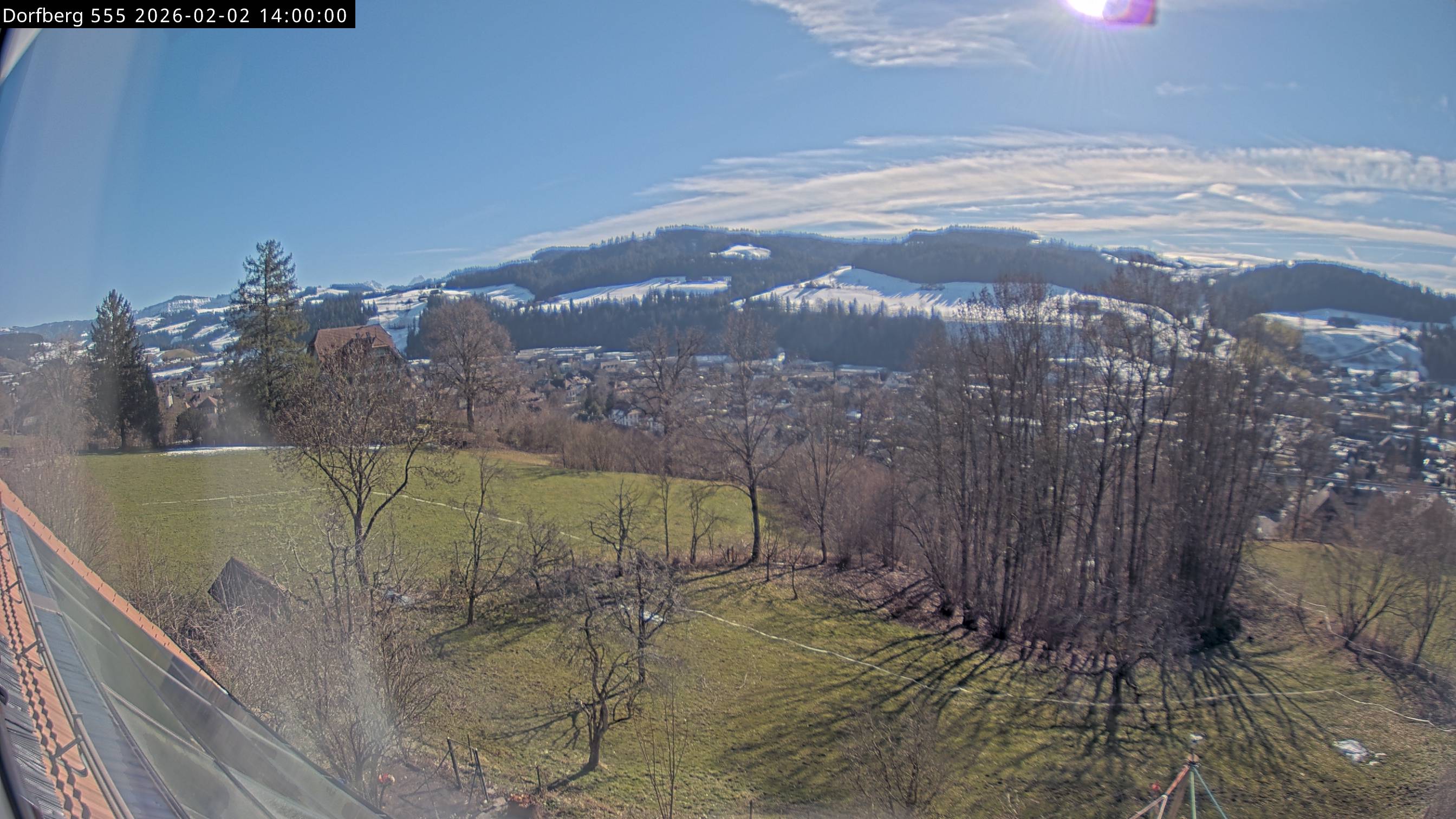 Webcam-Bild: Aussicht vom Dorfberg in Langnau 20260202-140000