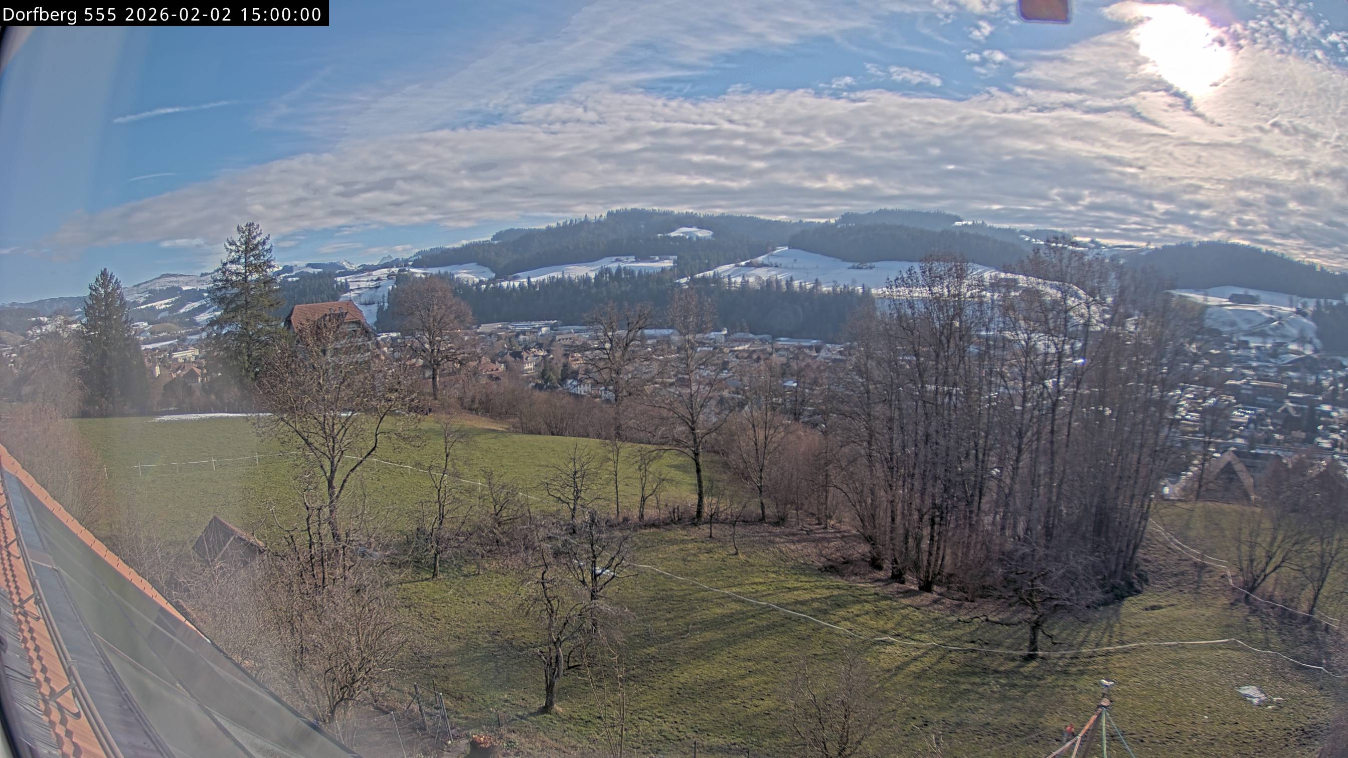 Webcam-Bild: Aussicht vom Dorfberg in Langnau 20260202-150000
