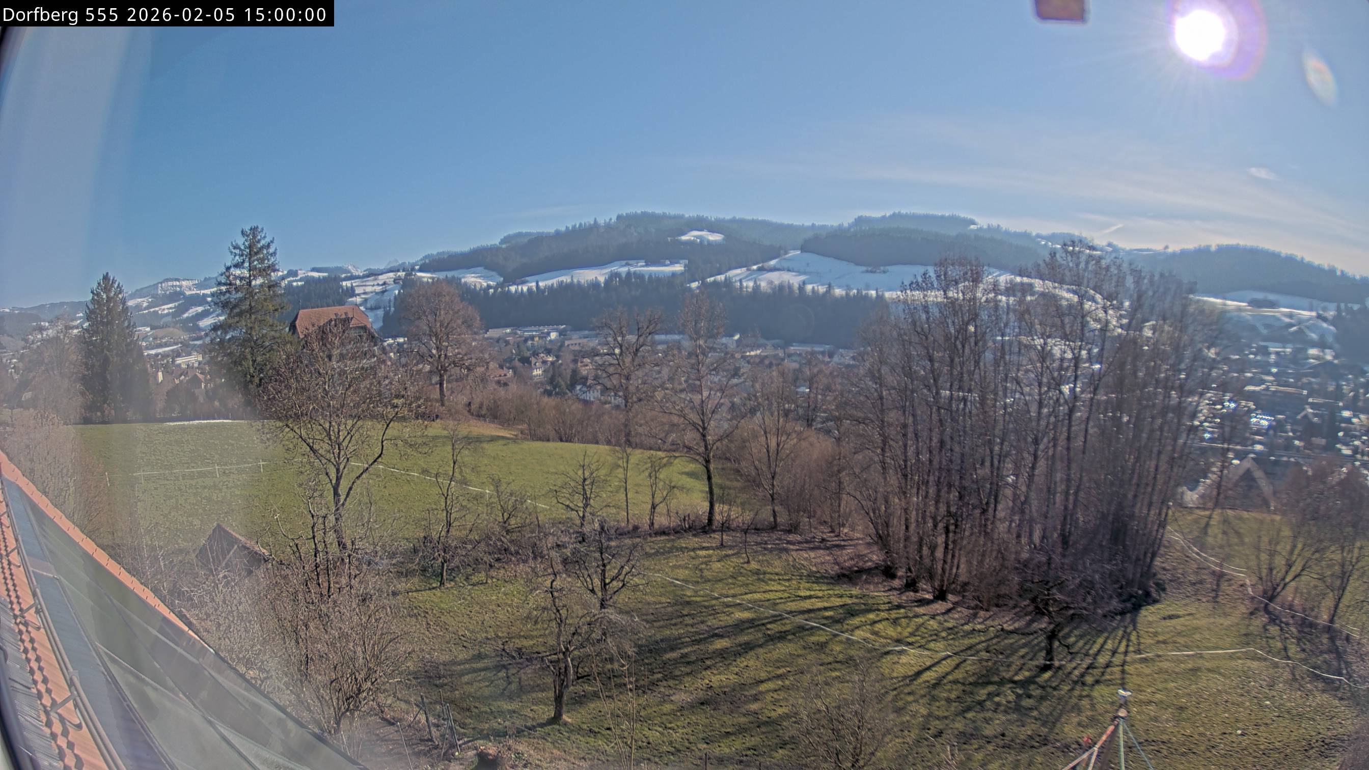 Webcam-Bild: Aussicht vom Dorfberg in Langnau 20260205-150000