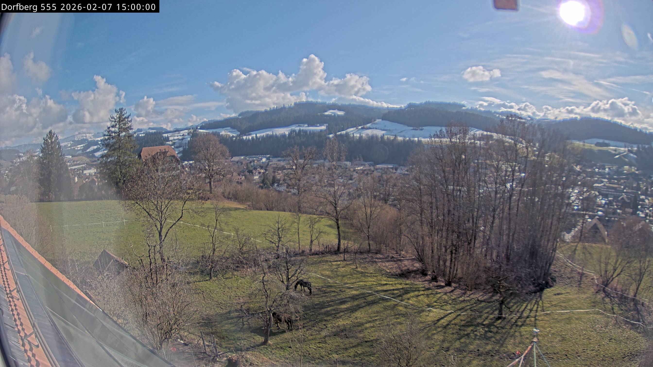 Webcam-Bild: Aussicht vom Dorfberg in Langnau 20260207-150000