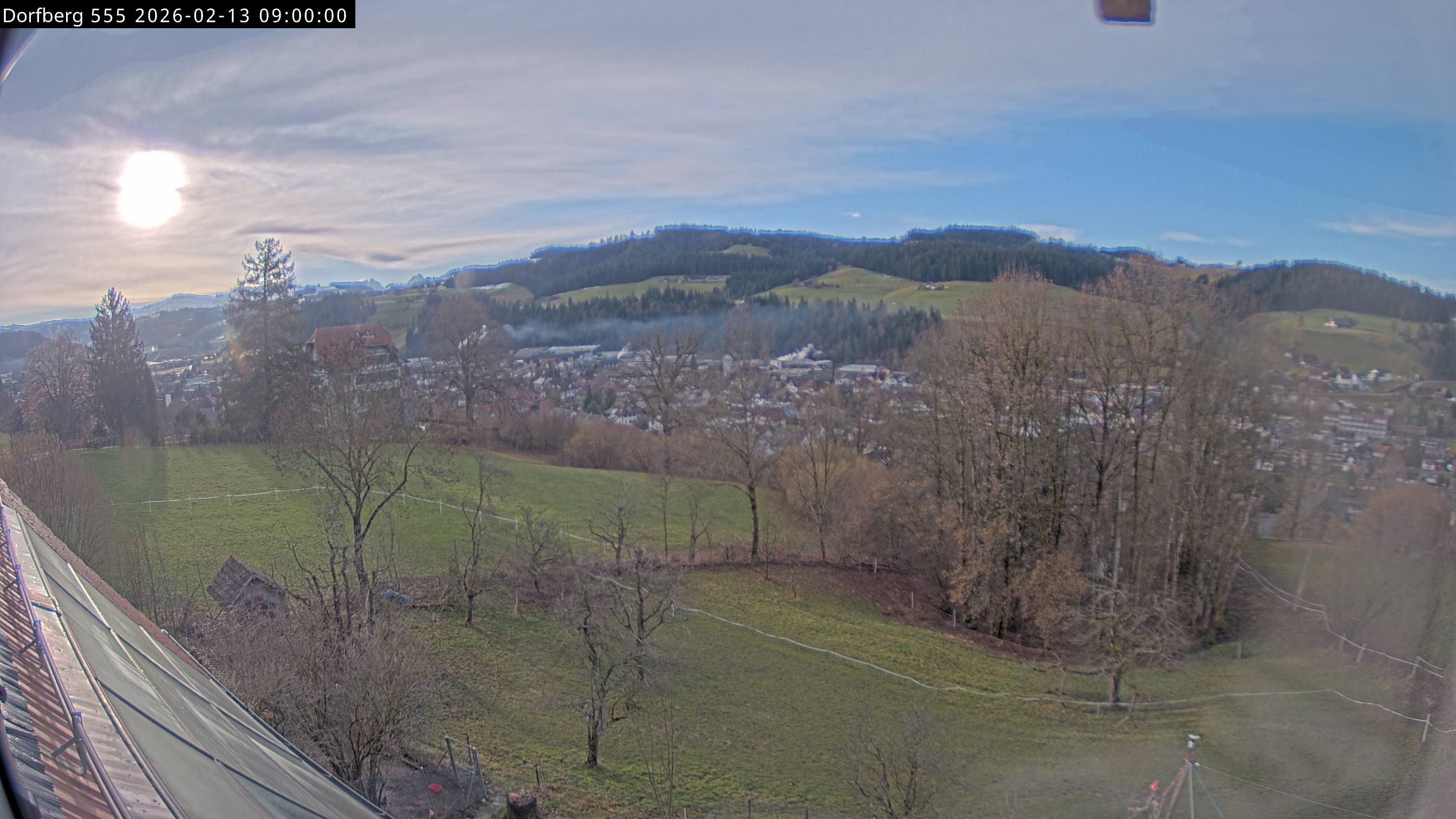 Webcam-Bild: Aussicht vom Dorfberg in Langnau 20260213-090000