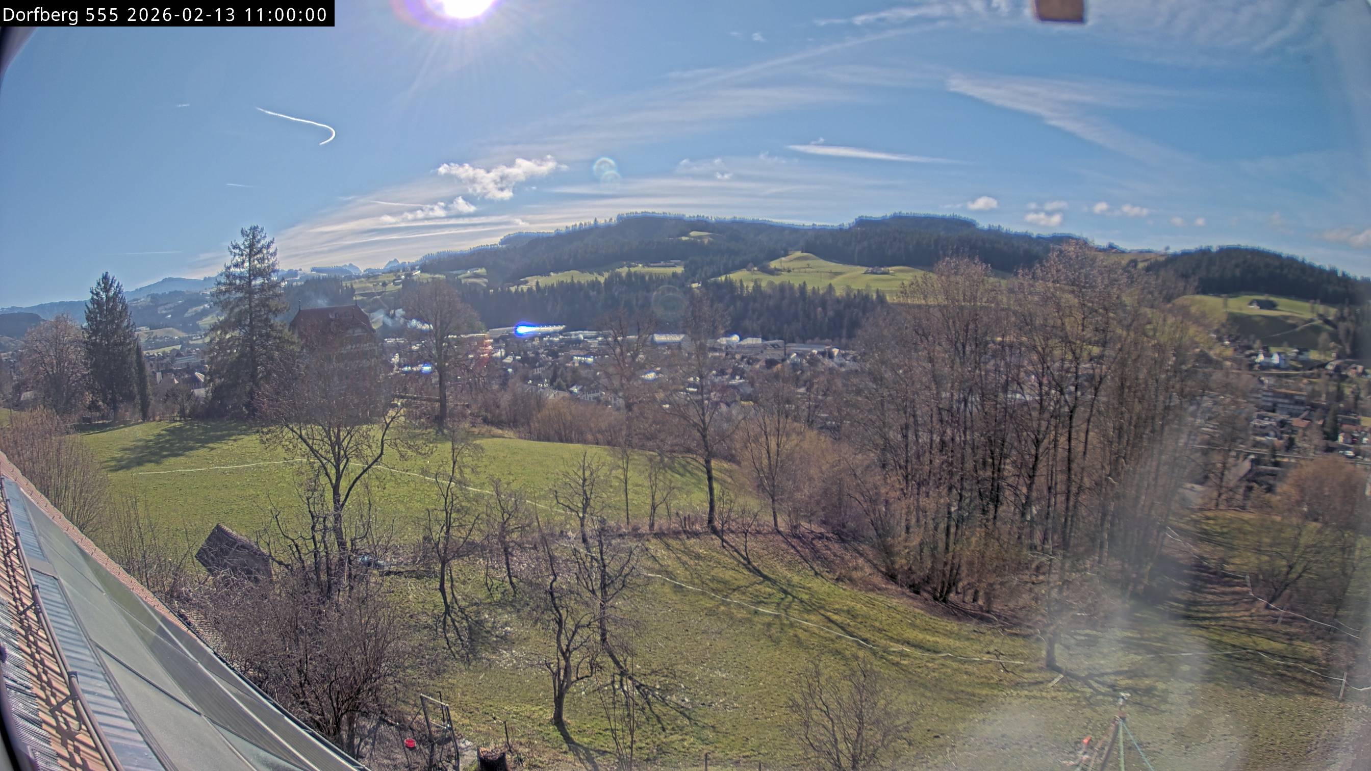 Webcam-Bild: Aussicht vom Dorfberg in Langnau 20260213-110000