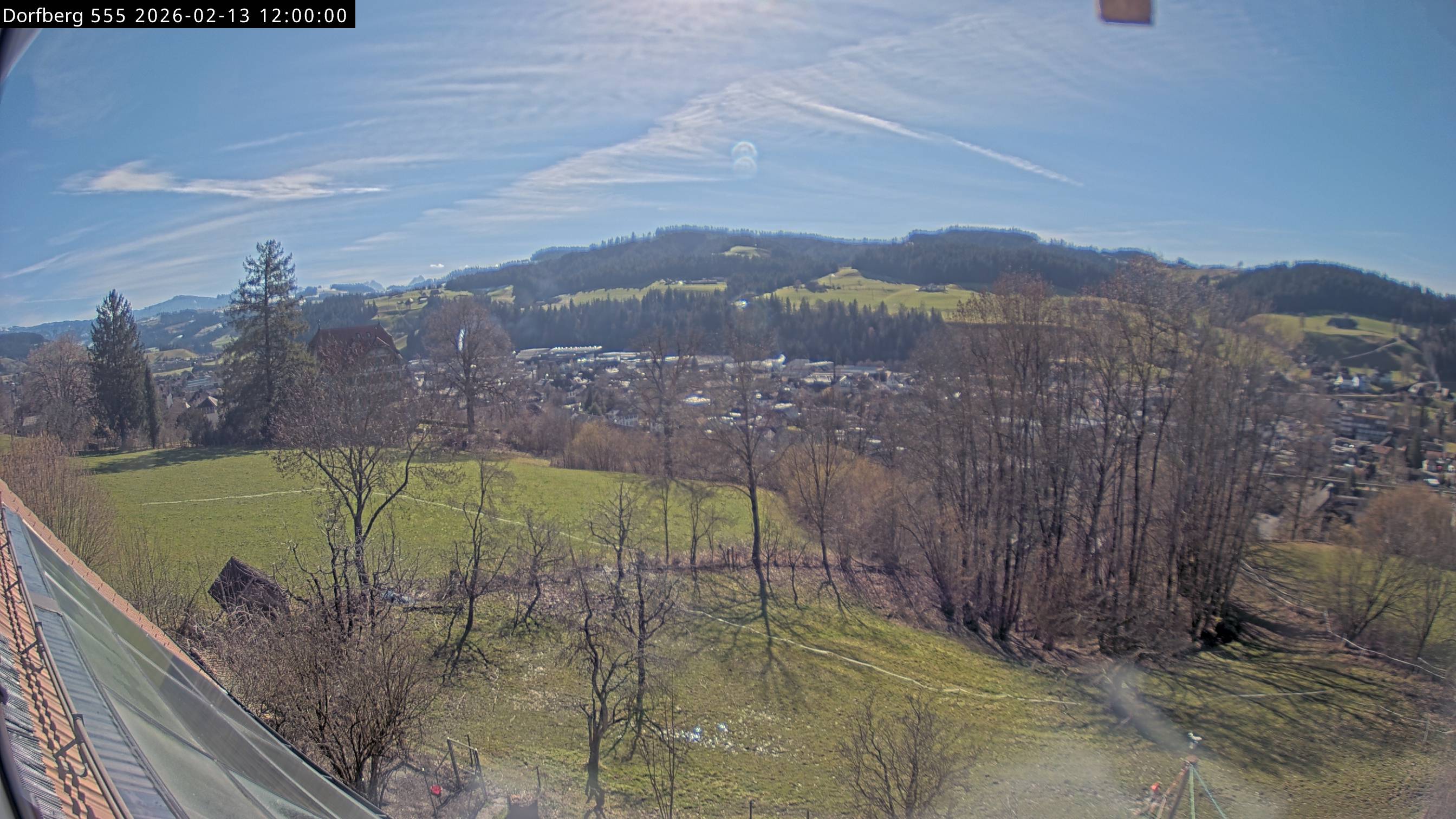 Webcam-Bild: Aussicht vom Dorfberg in Langnau 20260213-120000