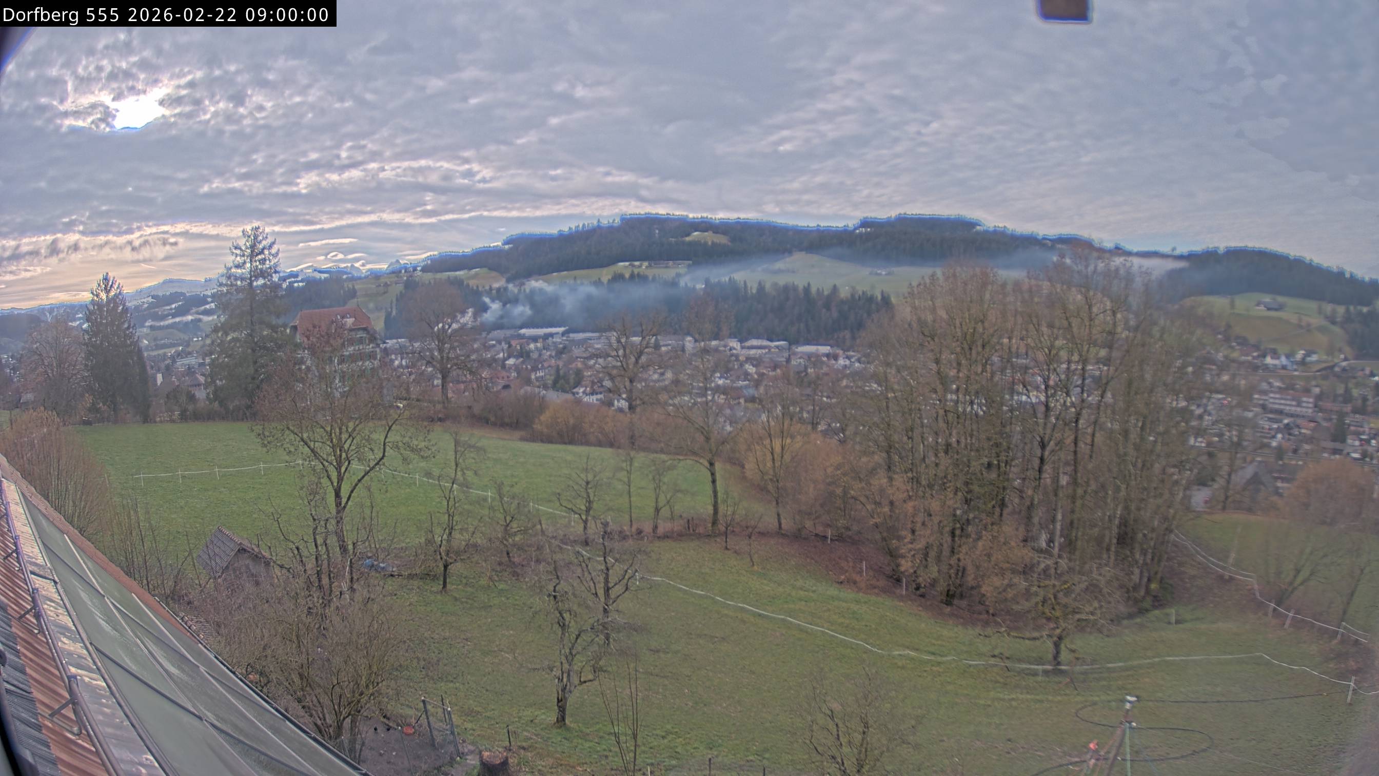 Webcam-Bild: Aussicht vom Dorfberg in Langnau 20260222-090000