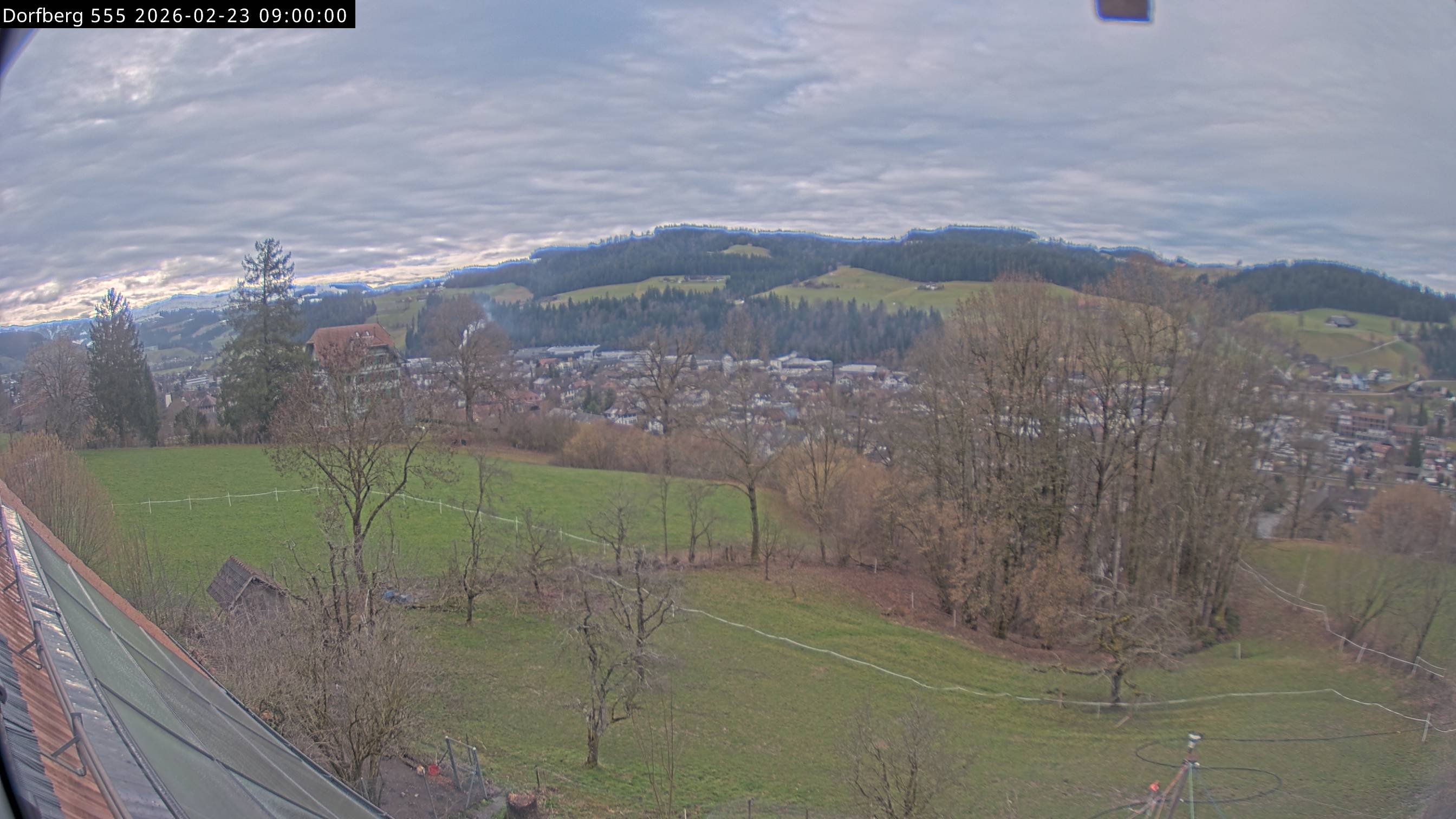 Webcam-Bild: Aussicht vom Dorfberg in Langnau 20260223-090000