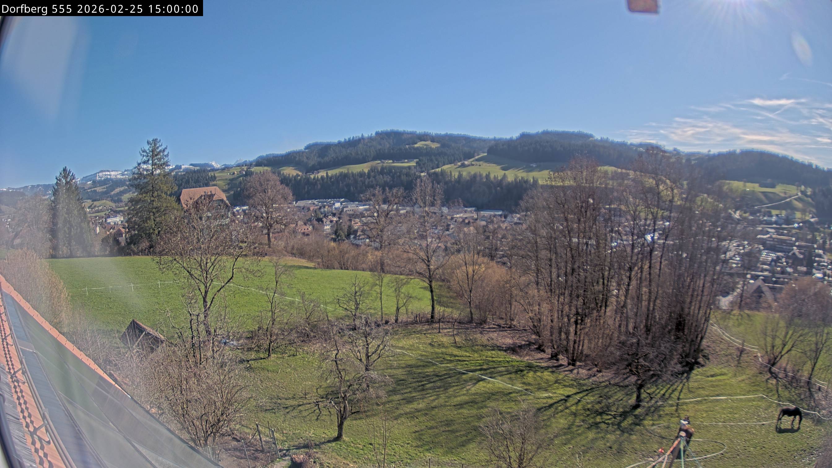 Webcam-Bild: Aussicht vom Dorfberg in Langnau 20260225-150000