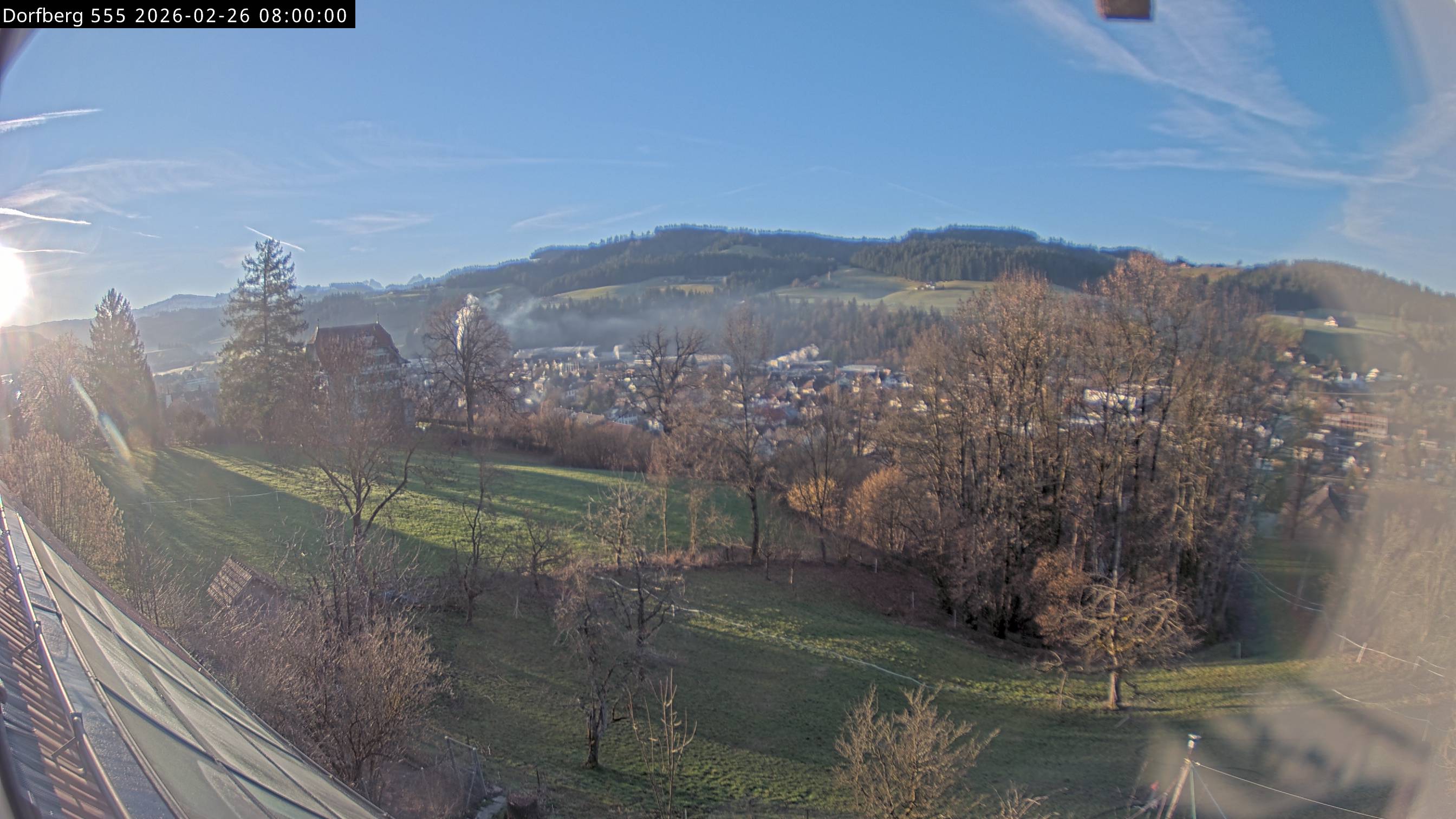 Webcam-Bild: Aussicht vom Dorfberg in Langnau 20260226-080000