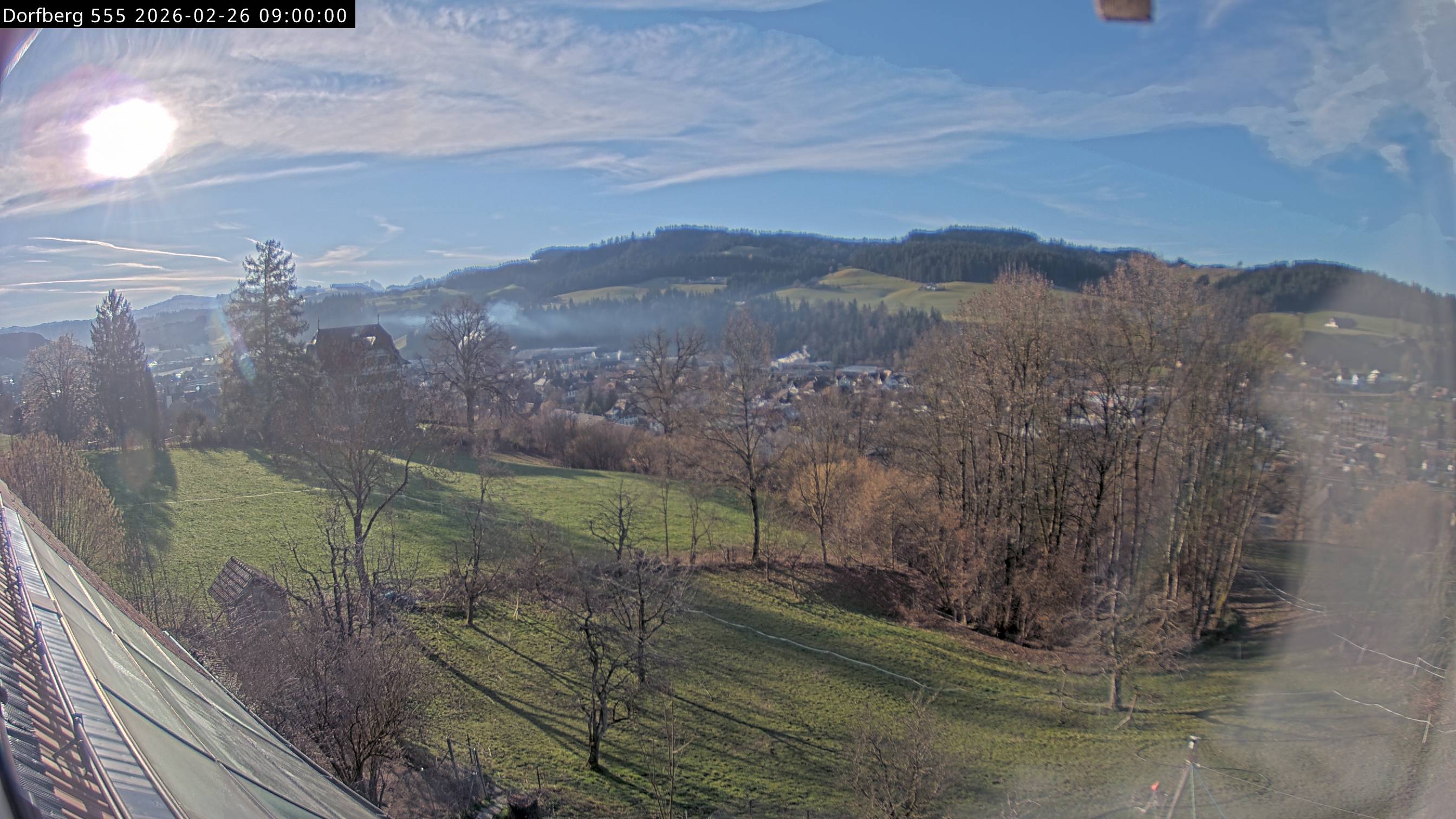 Webcam-Bild: Aussicht vom Dorfberg in Langnau 20260226-090000