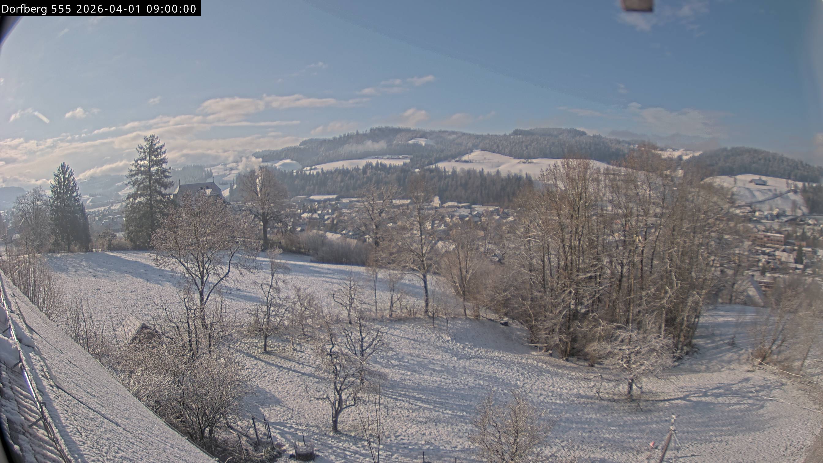 Webcam-Bild: Aussicht vom Dorfberg in Langnau 20260401-090000