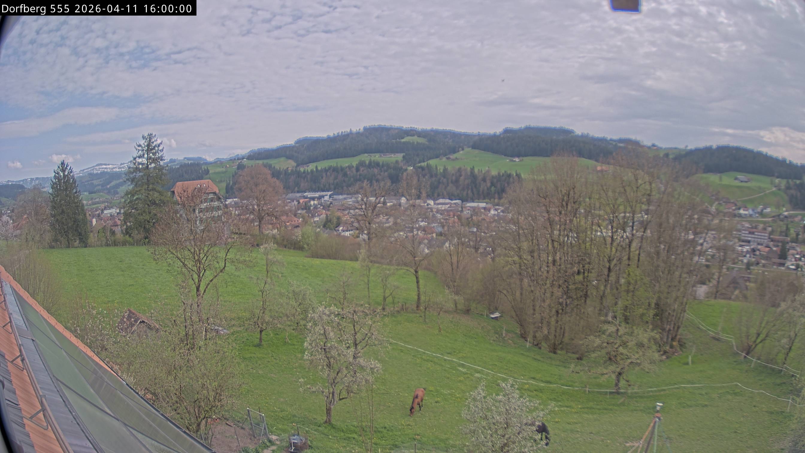 Webcam-Bild: Aussicht vom Dorfberg in Langnau 20260411-160000