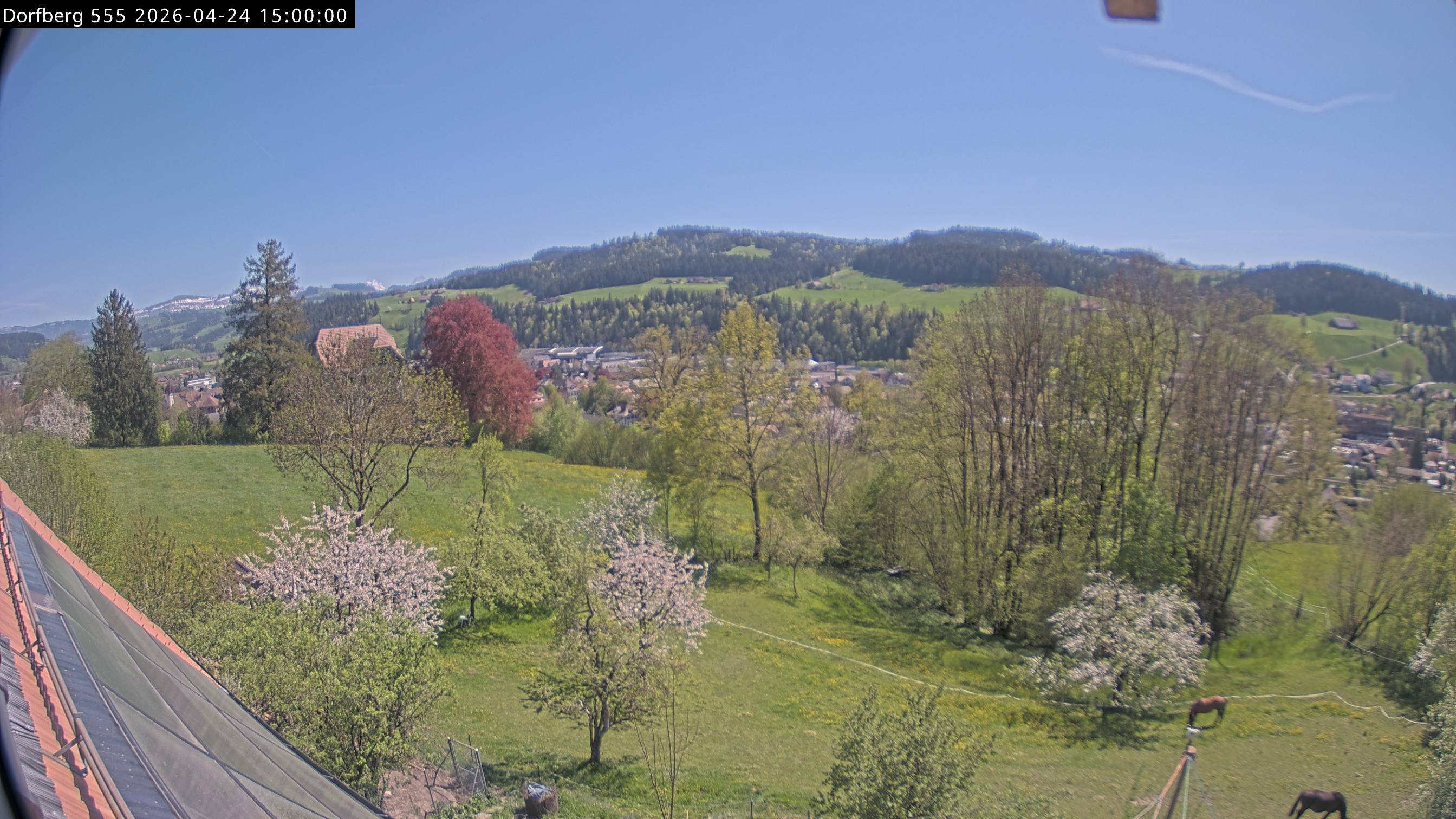 Webcam-Bild: Aussicht vom Dorfberg in Langnau 20260424-150000